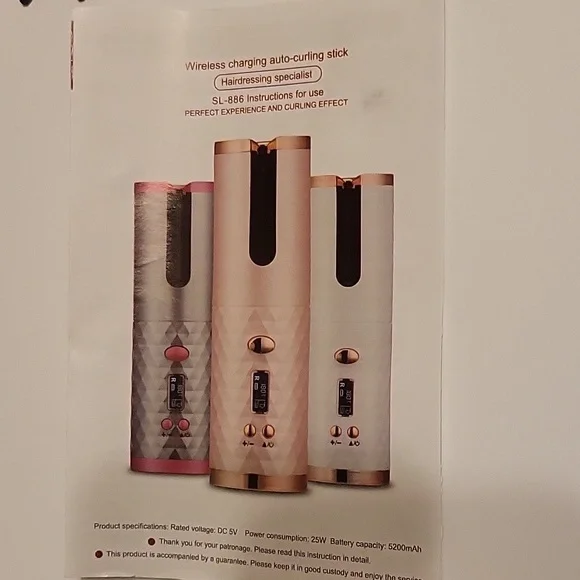 Wireless USB Auto Hair Curler Travel Small Compact Chargeable - Picture 4 of 6